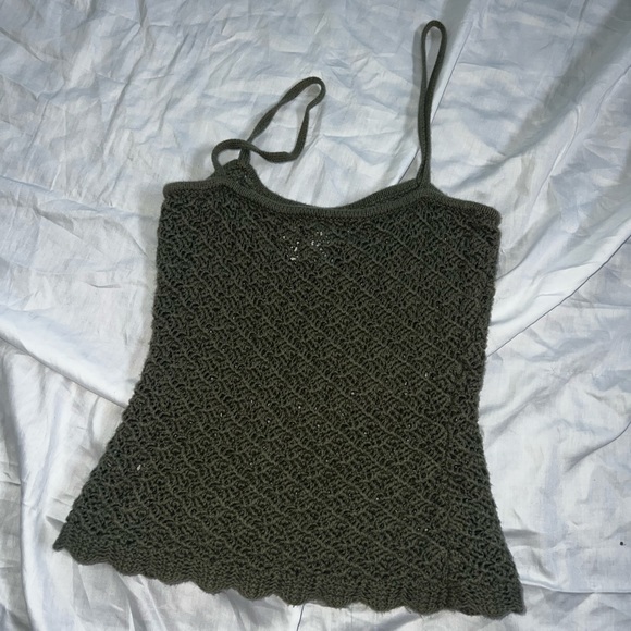 Abercrombie & Fitch Green Knit Tank Top - Picture 6 of 7